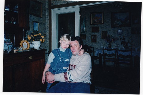 Илья с отцом Олегом Борецким. Фото: личный архив